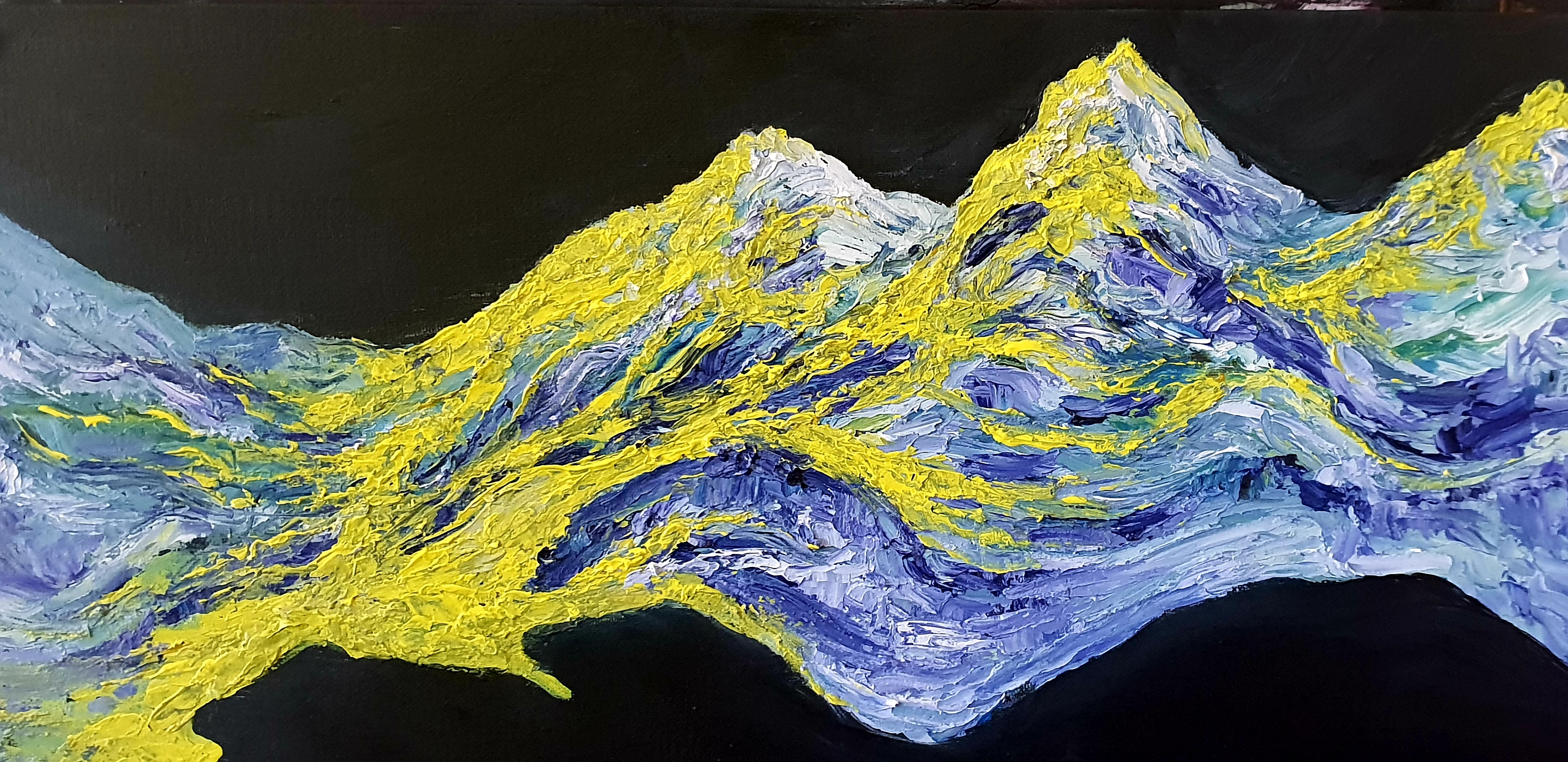 Summer of Snow, acrylic painting